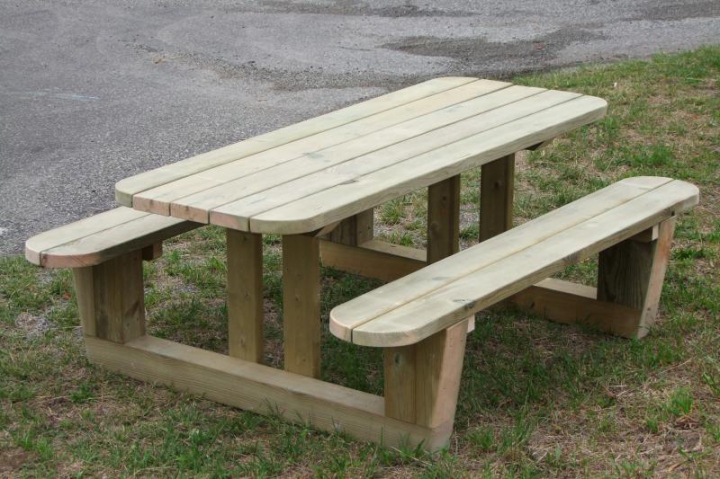  Table de pique-nique bois fabriquée en France